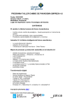 Programa e inscripción